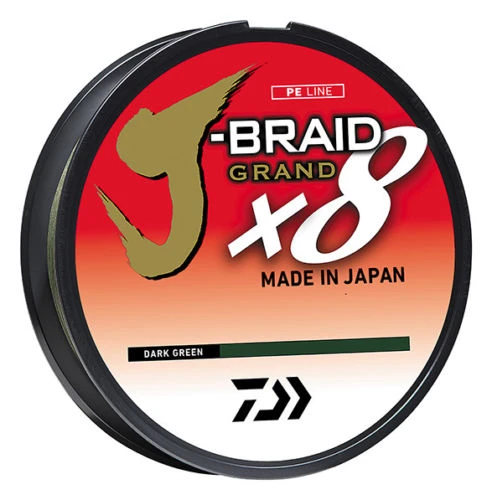 Daiwa J-Braid Grand X8 Dark Green Braided Line