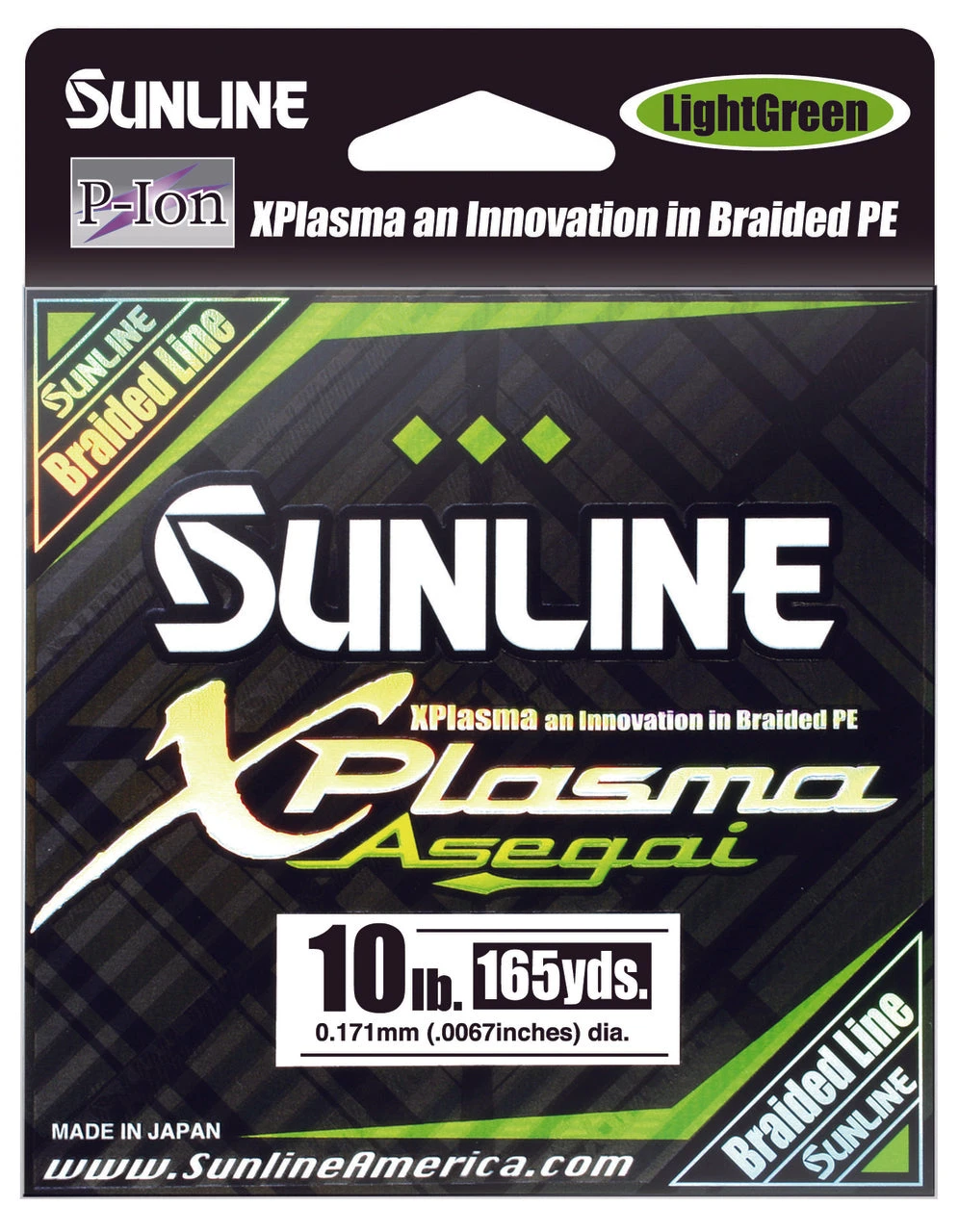 Sunline Xplasma Asegai Green Braided Line 165 Yards - Image 2