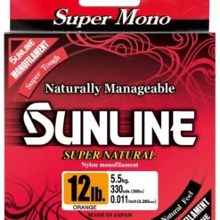 Sunline Super Natural Monofilament Orange 330 Yards