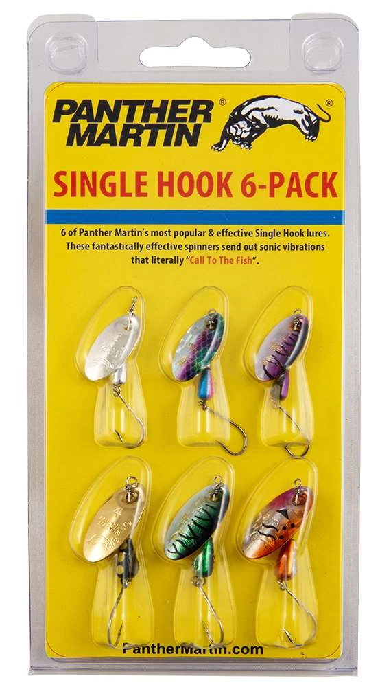 Panther Martin Single Hook 6 Pack Spinner Kit