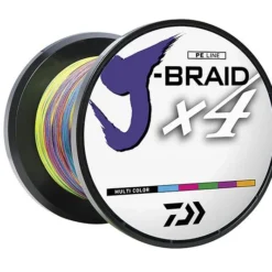 Daiwa J-Braid X4 Braided Line 550 Yards Multi-Color