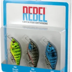 Rebel Bluegill Squarebill Crankbait 3-Piece Variety Pack