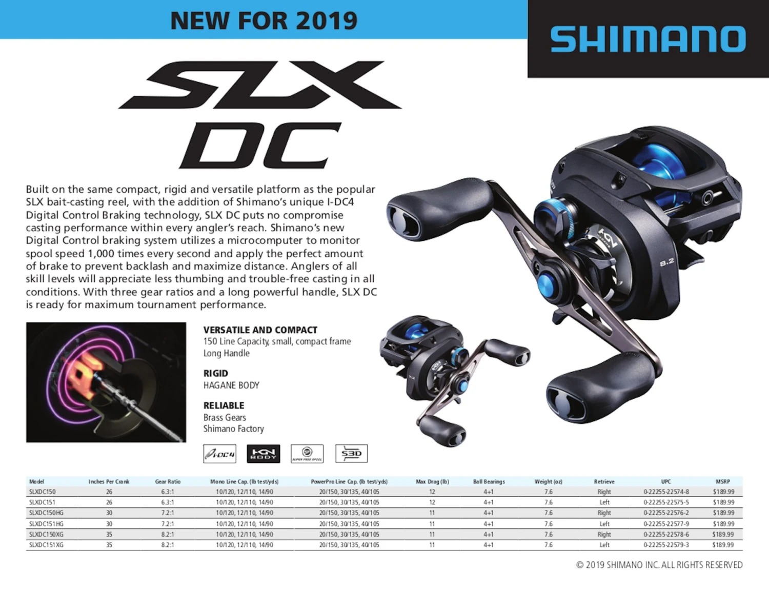 Shimano SLX 150 DC Baitcasting Reels - Image 5
